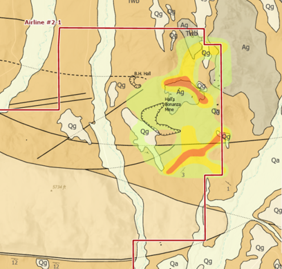 Figure 2: Geology of the Airline Project.